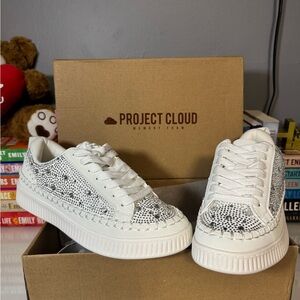 Project Cloud Women's White Sneakers